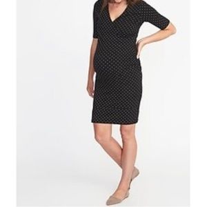 Maternity Cross-front Bodycon Dress